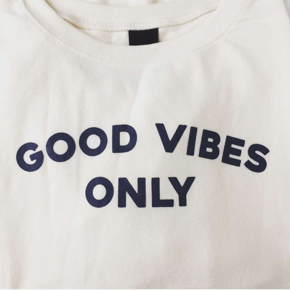 New Free Press Super Soft Brushed Good Vibes Top - Picture 5 of 5